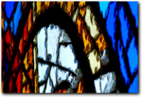 immagine di vetrata in dalle de verre